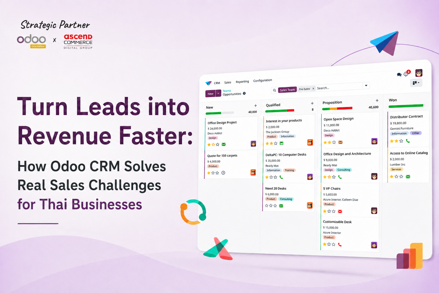 Turn Leads into Revenue Faster: How Odoo CRM Solves Real Sales Challenges for Thai Businesses