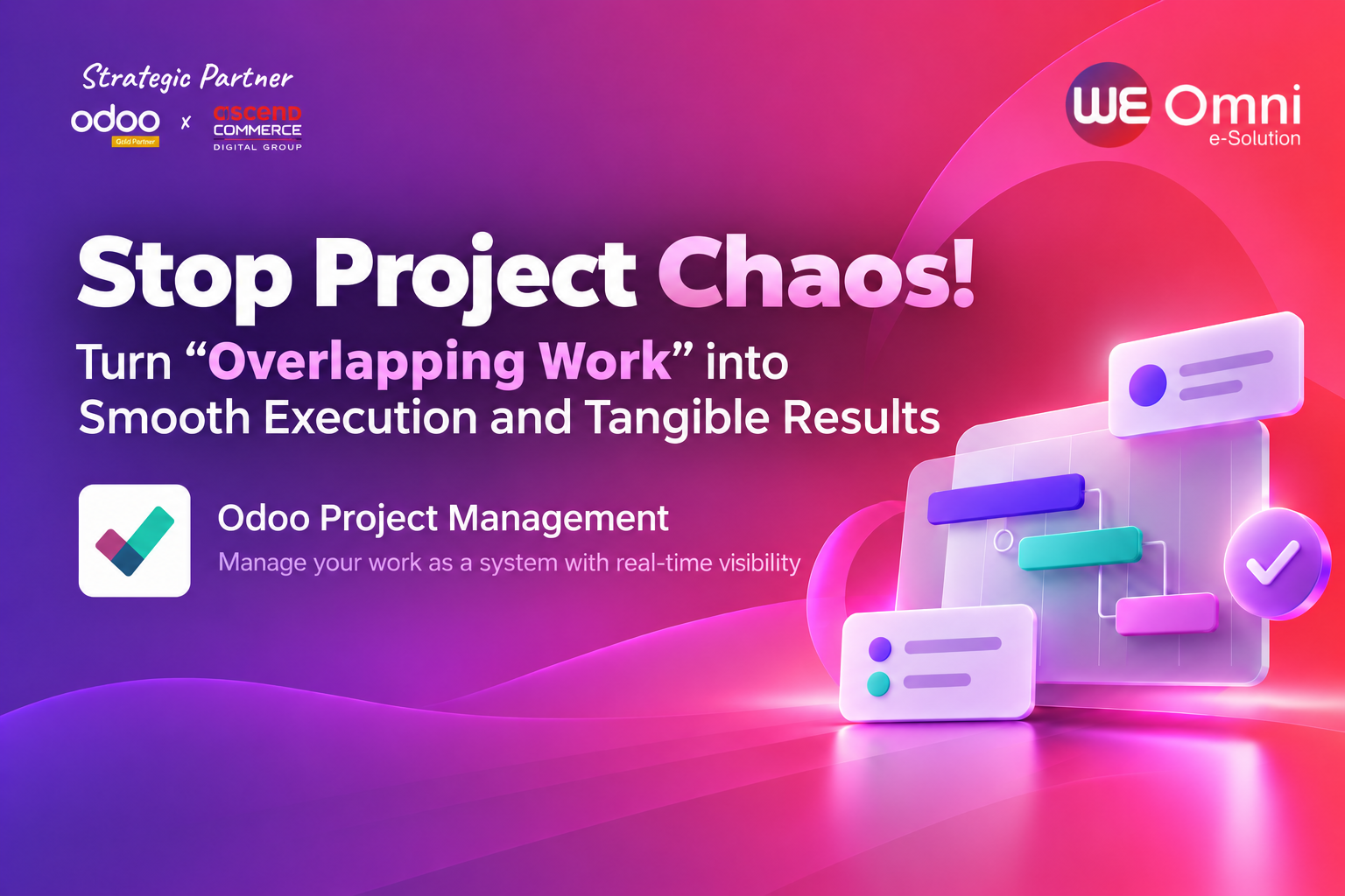 Stop Project Chaos: Turn “Overlapping Work” into Smooth Execution and Tangible Results with Odoo Project Management